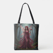 Prachtige januari Granaat Fairy Tote Bag (Achterkant)