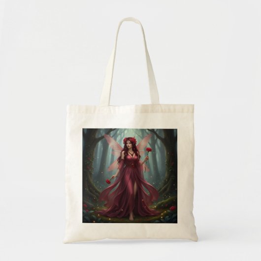 Prachtige januari Granaat Fairy Tote Bag (Voorkant)