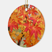 prachtige japanse esdoornboom in herfst keramisch ornament (Links)