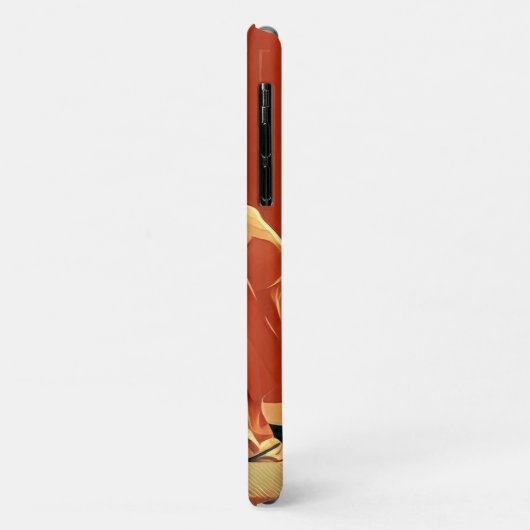 Prachtige Japanse  Geisha in Kimono Red Case-Mate iPhone Case (Achterkant/links)