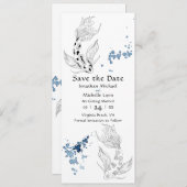 Prachtige Japanse Koi Fish Swimming Weddenschap Save The Date (Voorkant / Achterkant)