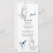 Prachtige Japanse koi vis in één bruiloft Kaart (Achterkant)