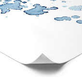 Prachtige Japanse Koi-viszwemmen Poster (Hoek)