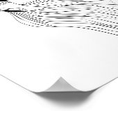 Prachtige Japanse Koi-viszwemmen Poster (Hoek)