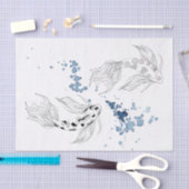 Prachtige Japanse Koi-viszwemmen Tissuepapier (Craft)