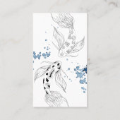 Prachtige Japanse Koi-viszwemmen Visitekaartje (Achterkant)