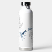 Prachtige Japanse Koi-viszwemmen Waterfles (Links)