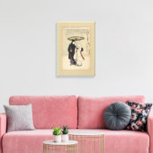 Prachtige Japanse kunst, geisha-schilderijen Canvas Afdruk (Insitu (Woonkamer))