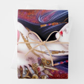 Prachtige Japanse meisjes Gothic Fantasy Triptych Inpakpapier Vel (In situ)