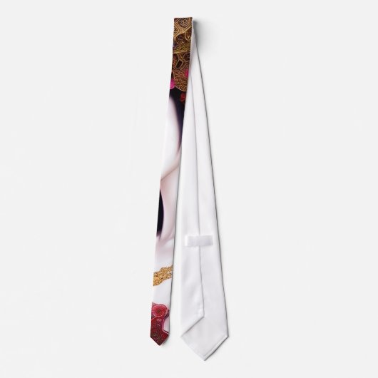 Prachtige Japanse meisjes Gothic Fantasy Triptych Stropdas (Achterkant)