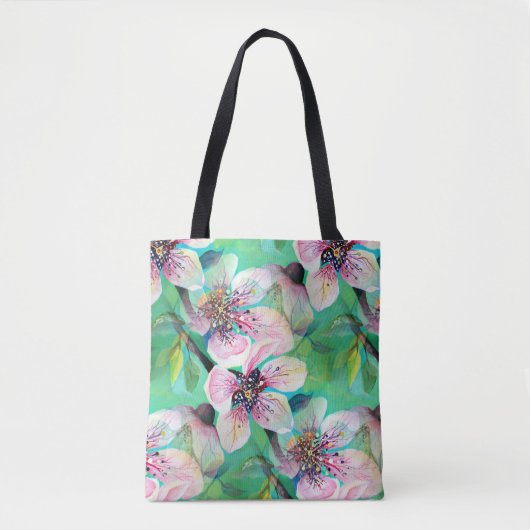 Prachtige Japanse Sakura Cherry Tree Flowers Tote Bag (Voorkant)