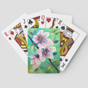 Prachtige Japanse Sakura Kersenbloesem Bloemen kun Pokerkaarten