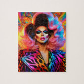 Prachtige jaren 80 Drag Queen Legpuzzel (Verticaal)