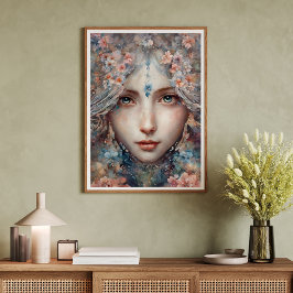 Prachtige Jasmine Bloemenmeisje Poster