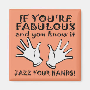 Prachtige Jazz Handen Grappige Koelkastmagneet Magneet