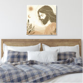 Prachtige Jesus Canvas Muurkunst Afdruk (Insitu (Slaapkamer))