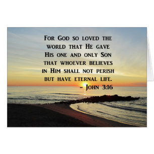 PRACHTIGE JOHANNES 3:16 SCHRIFT ZONSOPGANG FOTO