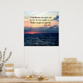 PRACHTIGE JOHN 14:6 FOTOONTWERP POSTER (Keuken)