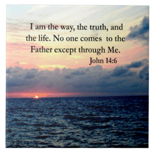 PRACHTIGE JOHN 14:6 FOTOONTWERP TEGELTJE