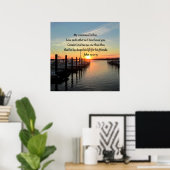 PRACHTIGE JOHN 15:12 ZONSONDERGANG FOTOONTWERP POSTER (Thuiskantoor)