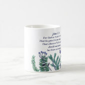 Prachtige John 3:16  Floral Christelijke Citaat Koffiemok (Center)