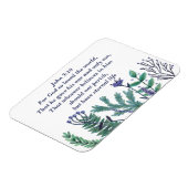 Prachtige John 3:16  Floral Christelijke Citaat Magneet (Linkerzijde)