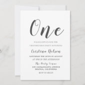 Prachtige jongens 1e verjaardag Foto & Script Kaart (Achterkant)