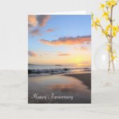 Prachtige Jubileum van Maui Sunset Kaart (Gele Bloem)