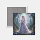 Prachtige June Pearl Fairy Magneet (Voorkant / Achterkant)