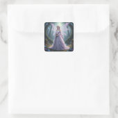 Prachtige June Pearl Fairy Vierkante Sticker (Tas)