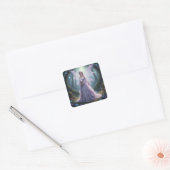 Prachtige June Pearl Fairy Vierkante Sticker (Envelop)