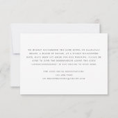 Prachtige Kaart voor Tropische Beach Wedding Enclo (Achterkant)