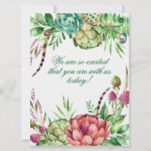 Prachtige Kaart voor weddenschappen tussen weddens (Achterkant)