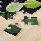Prachtige kardinaal in de blauweregen legpuzzel (Zijkant)