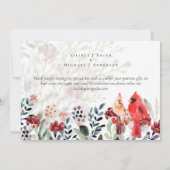 Prachtige KARDINAAL Vogels Trouwen (Achterkant)