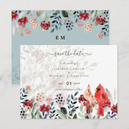 Prachtige KARDINAAL Vogels Trouwen Briefkaart