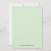 Prachtige karton Floral Lijst Baby shower Kaart (Achterkant)