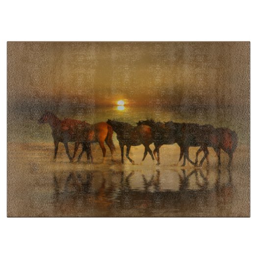 Prachtige karton voor paarden en straten snijplank (Voorkant)