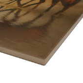 Prachtige karton voor paarden en straten snijplank (Hoek)