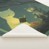 Prachtige kat en kleine robot sherpa deken (3/4)