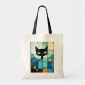 Prachtige kat geschilderde kunst tote bag (Voorkant)