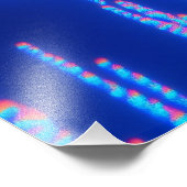 Prachtige kat in het regenboogruimteschip foto afdruk (Hoek)