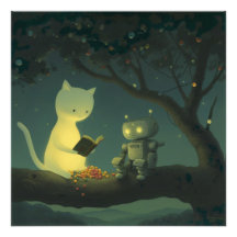 Prachtige kat & kleine robot: zalige uren