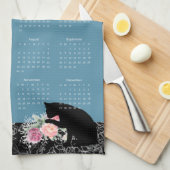 Prachtige Kat Roos Garden 2020 Agenda-handdoek Theedoek (Quarter Fold)