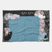 Prachtige Kat Roos Garden 2020 Agenda-handdoek Theedoek (Horizontaal)