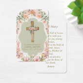 Prachtige katholieke herinnering Heil Maria gebed Visitekaartje (Bureau)