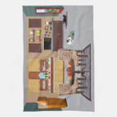 Prachtige Katten Keukenhanddoek (Verticaal)