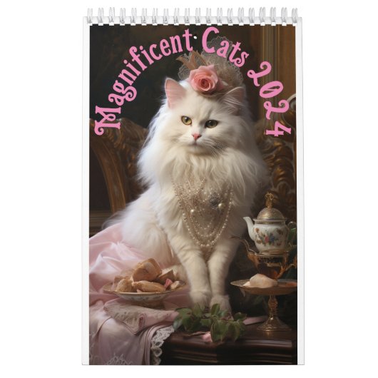 Prachtige katten wandkalender 2024 kalender (Hoes)