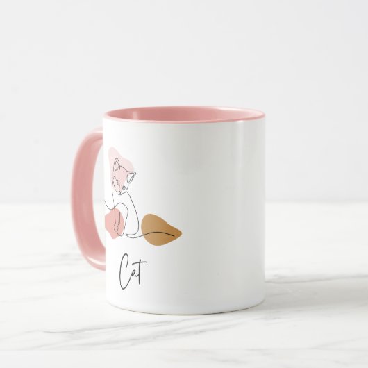 Prachtige kattenkoffie mok (Voorkant links)