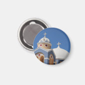 Prachtige kerk en hemel in Griekenland Magneet (Voorkant / Achterkant)